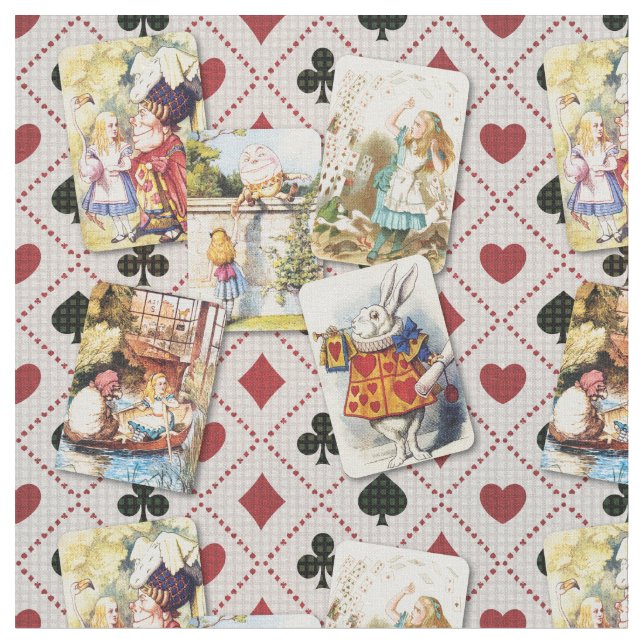 Wonderland Cards med Alice och hennes magiska vän Tyg (Närbild)