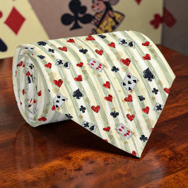 Wonderland Cards Pattern Necktie Tie Slips