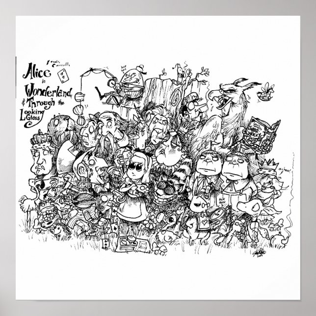 Wonderland Characters Poster (Framsidan)