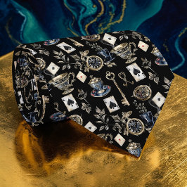 Wonderland Classic Pattern Necktie Tie Slips