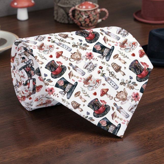 Wonderland Classic Pattern Necktie Tie Slips (Skapare uppladdad)