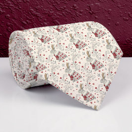 Wonderland Classic Pattern Necktie Tie Slips