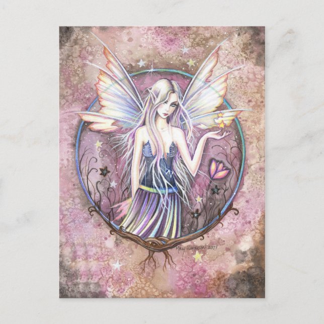 Wonderland Fairy Fantasy Art Postcard Vykort (Framsida)