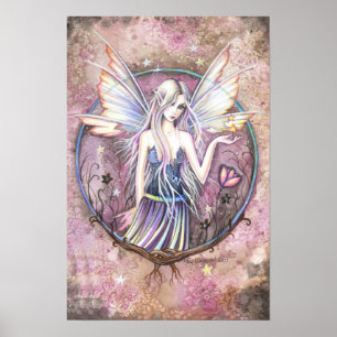 Wonderland Fairy Fantasy Art Poster Skriv ut
