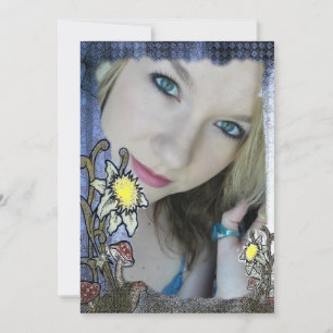 Wonderland Fantasy Birthday bjudande Inbjudningar