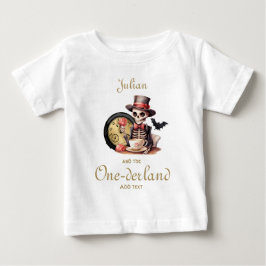 Wonderland Gothic Skeleton Halloween Baby Bday T Shirt