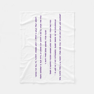 Wonderland inspiration Blanket Fleecefilt