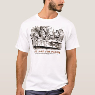 Wonderland Mad Tea Party Alice Rabbit Mad Hatter Tee Shirt
