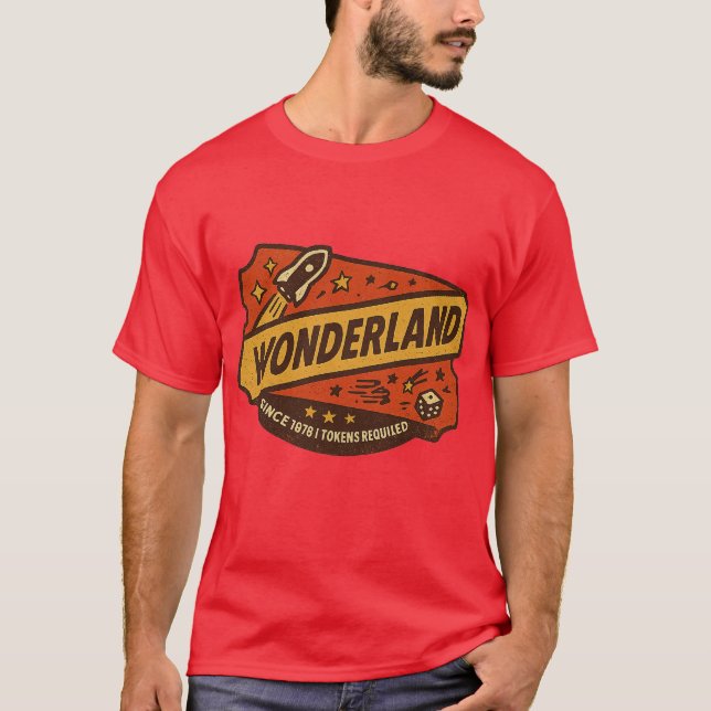 Wonderland Park - Revere, MORSA Retro Greyhound Ra T Shirt (Framsida)
