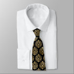 Wonderland Stollig Black, Guld Bröllop Slips<br><div class="desc">Tillbehör till elegant för Oglömligt Tillfälle Steg in i en sofistikerad och charmig värld med vårt Wonderland Stollig Black & Guld Bröllop Necktie. Designat för dem som uppskattar tidlös stil med en modern tvist, har denna slips en slående kombination av djupa svarta och skarpa accenter från guld. Oavsett om du...</div>
