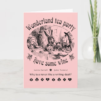 Wonderland tea party Card Kort