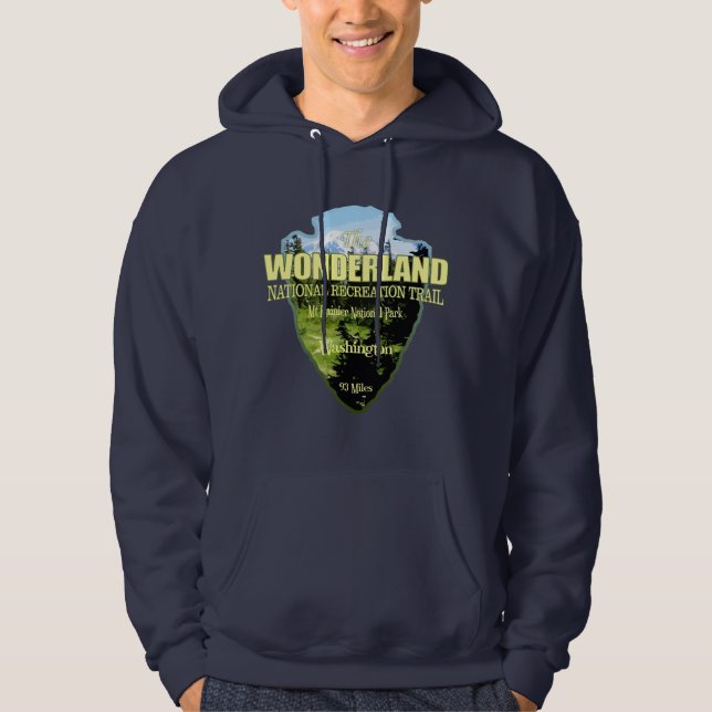 Wonderland Trail (pilhuvud) Hoodie (Framsida)
