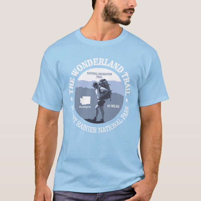 Wonderland Trail (rd) T Shirt (Framsida)