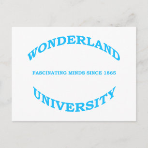 Wonderland Universiteten Vykort