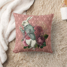 Wonderland White Rabbit Blommigt