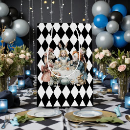 Wonderland with Black White Diamonds Birthday