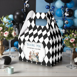 Wonderland with Black White Diamonds Birthday Presentaskar