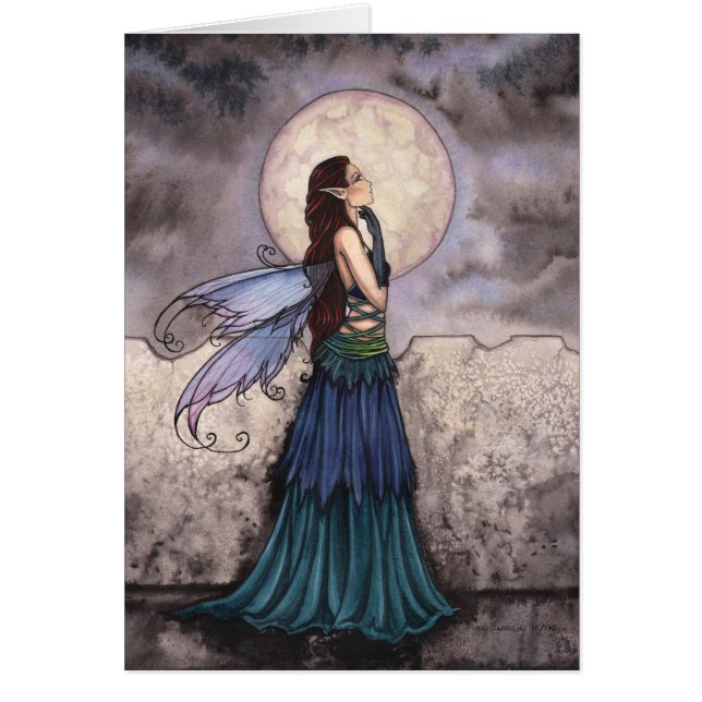 Wondrous Fairy Art Card by Molly Hälsningskort (Framsidan)