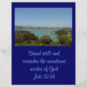 Wondrous Works [av Gud] - jobb 37:14 Reklamblad