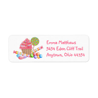 Wonerland Sweets Returetiketters Returadress Etikett