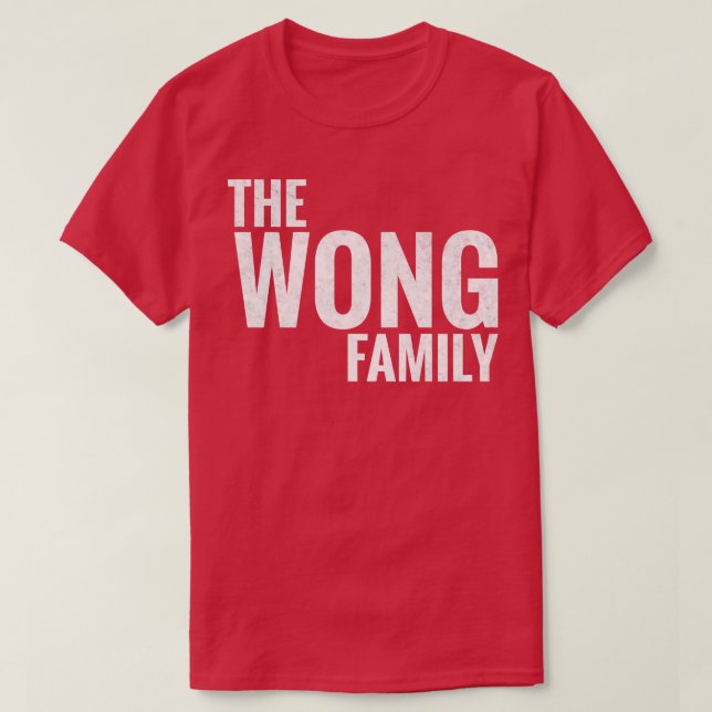 Wong Family Wong-efternamnet Wong-efternamnet 1 T Shirt (Design framsida)