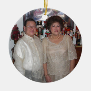 Wongs vit julgransprydnad keramik