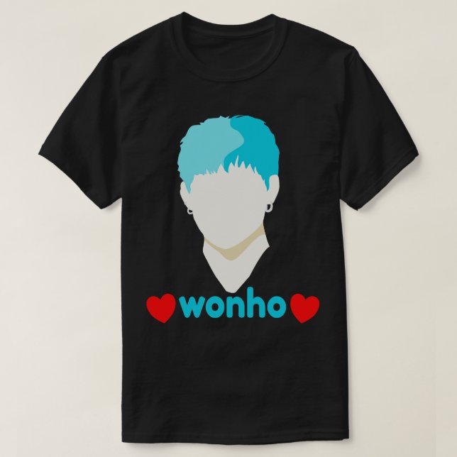Wonho Kärlek Fläkt Klubb Fandom T Shirt (Design framsida)