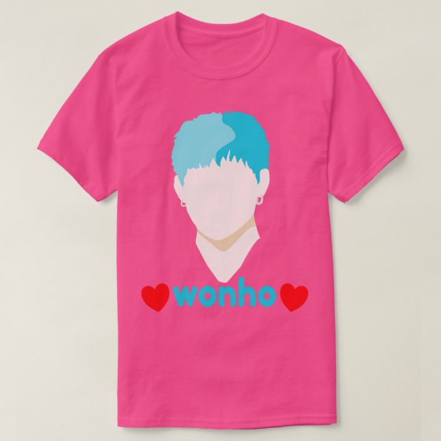 Wonho Kärlek Fläkt Klubb Fandom T Shirt (Design framsida)