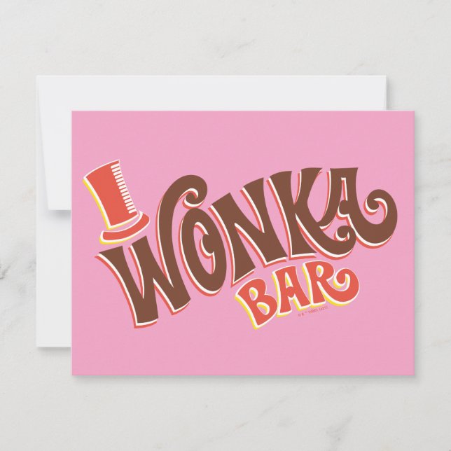 Wonka Bar Logo Anteckningskort (Framsida)
