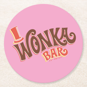 Wonka Bar Logo Underlägg Papper Rund