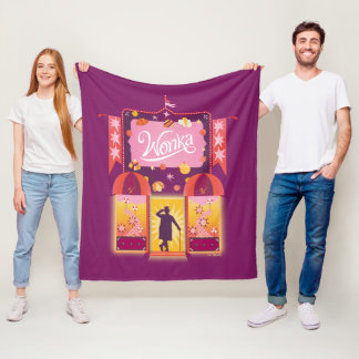 Wonka Candy Store Graphic Fleecefilt