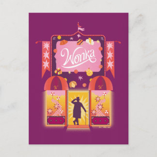 Wonka Candy Store Graphic Vykort