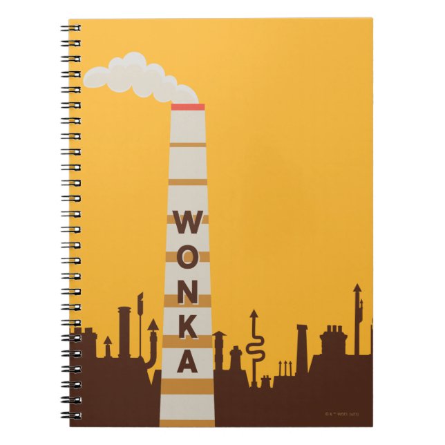 Wonka Factory Silhouette Anteckningsbok (Framsidan)