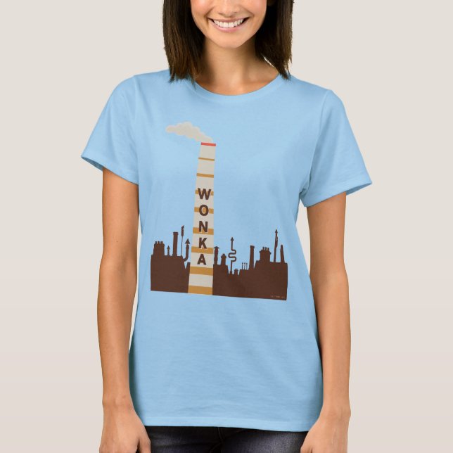 Wonka Factory Silhouette T Shirt (Framsida)