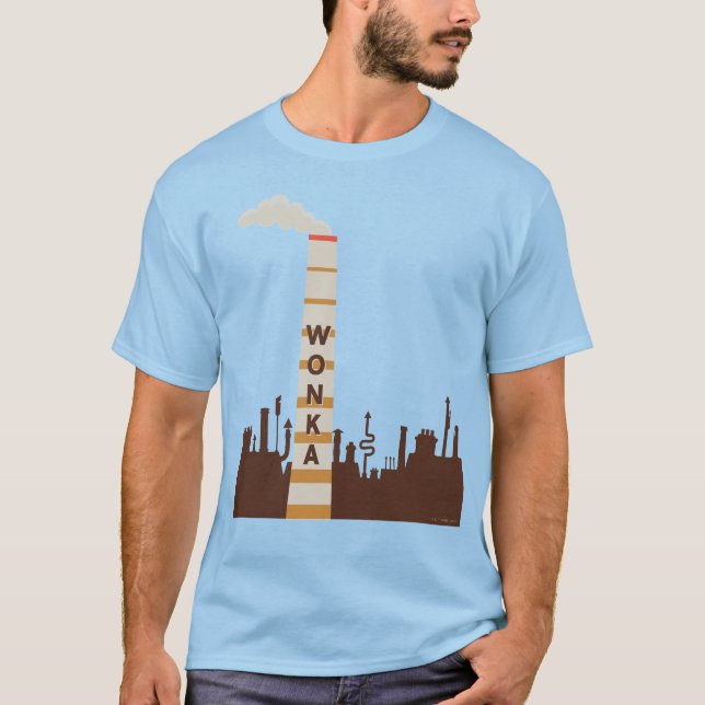 Wonka Factory Silhouette T Shirt (Framsida)