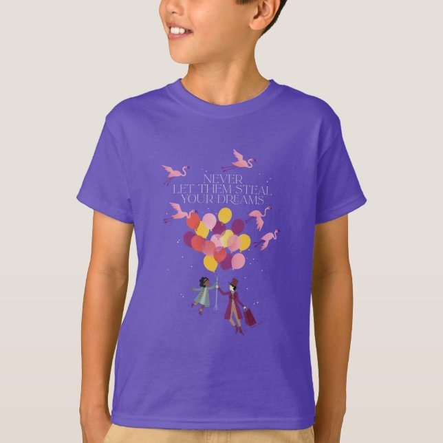 Wonka "Låt dem aldrig stoppa dina drömmar" T Shirt (Framsida)