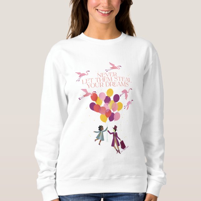 Wonka "Låt dem aldrig stoppa dina drömmar" T Shirt (Framsida)