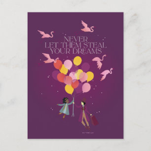 Wonka "Låt dem aldrig stoppa dina drömmar" Vykort