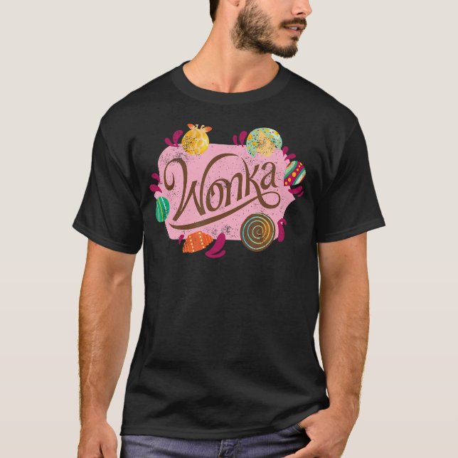 Wonka - Logotyp Candy T Shirt (Framsida)