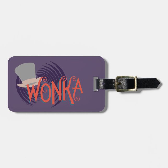 Wonka Spiral Logotyp Bagagebricka (Horisontell Framsida)