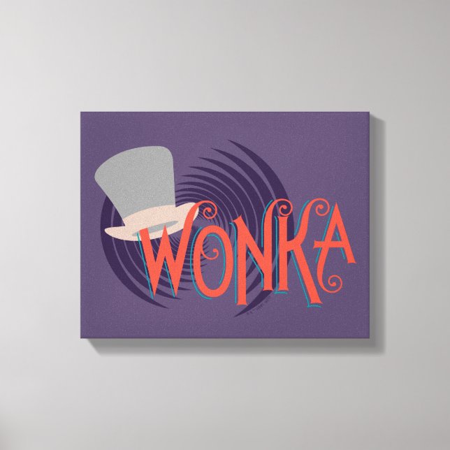 Wonka Spiral Logotyp Canvastryck (Framsida)