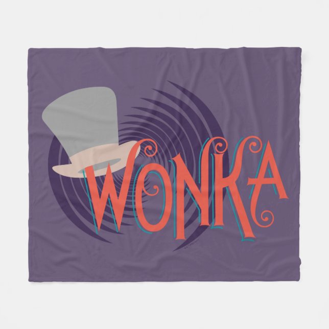 Wonka Spiral Logotyp Fleecefilt (Framsidan (Horisontell))