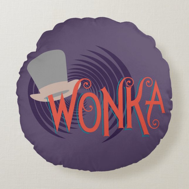 Wonka Spiral Logotyp Rund Kudde (Framsidan)