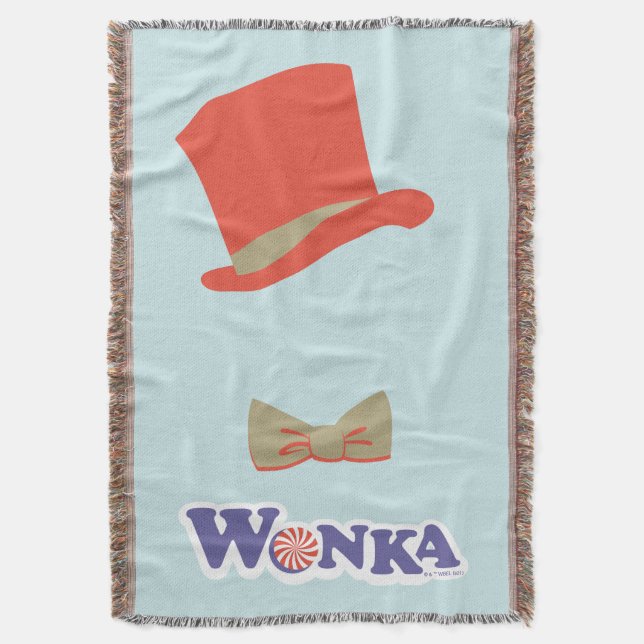 Wonka Top hat & Bow Tie Filt (Framsidan Vertikal)