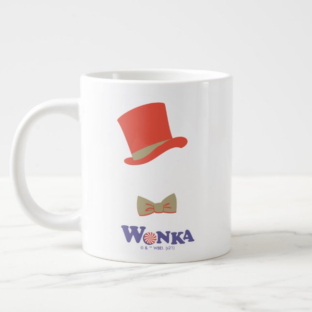 Wonka Top hat & Bow Tie Jumbo Mugg (Vänster)