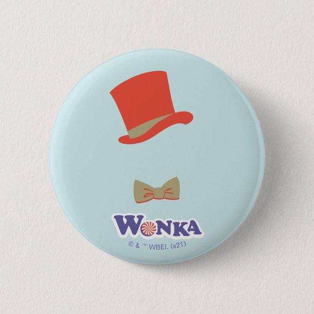 Wonka Top hat & Bow Tie Knapp (Framsida)