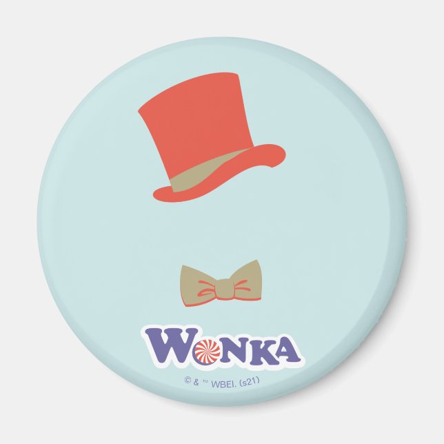 Wonka Top hat & Bow Tie Magnet (Framsidan)