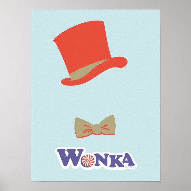 Wonka Top hat & Bow Tie Poster (Framsidan)