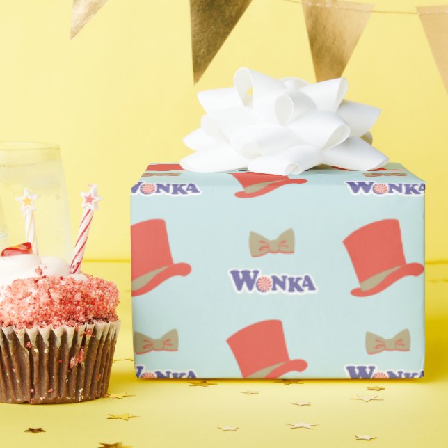 Wonka Top hat & Bow Tie Presentpapper (Födelsedagsfest)