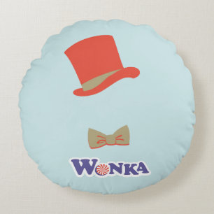 Wonka Top hat & Bow Tie Rund Kudde